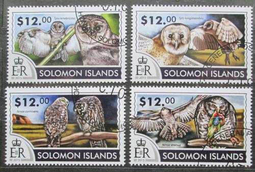 Poštovní známky Šalamounovy ostrovy 2015 Australské sovy Mi# 3127-30 Kat 17€