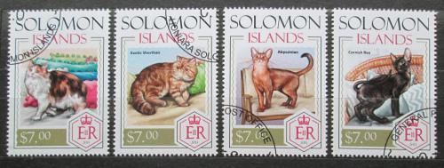 Poštovní známky Šalamounovy ostrovy 2014 Domácí koèky Mi# 2327-30 Kat 9.50€