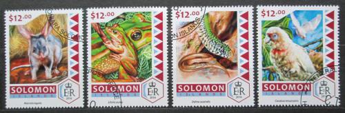 Poštovní známky Šalamounovy ostrovy 2016 Ohrožená fauna Mi# 4135-38 Kat 14€