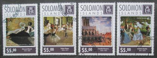 Poštovní známky Šalamounovy ostrovy 2014 Umìní, impresionismus Mi# 2977-80 Kat 7€