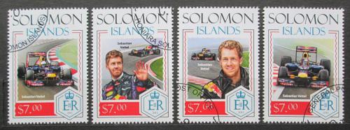 Poštovní známky Šalamounovy ostrovy 2014 Sebastian Vettel Mi# 2477-80 Kat 9.50€