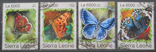 Poštovní známky Sierra Leone 2016 Motýli Mi# 7928-31 Kat 11€