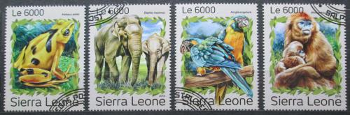 Poštovní známky Sierra Leone 2016 Ohrožená fauna Mi# 7953-56 Kat 11€