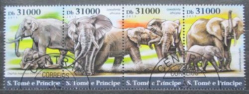 Poštovní známky Svatý Tomáš 2015 Sloni Mi# 6335-38 Kat 12€