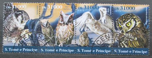 Poštovní známky Svatý Tomáš 2015 Sovy Mi# 6330-33 Kat 12€