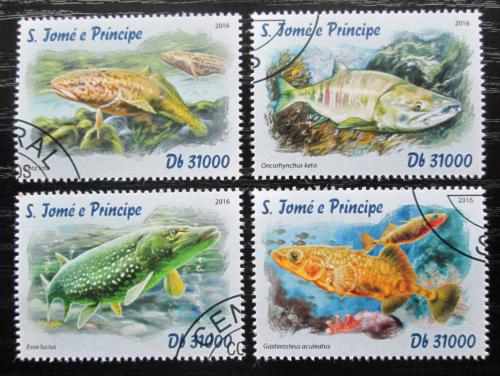Poštovní známky Svatý Tomáš 2016 Ryby Antarktidy Mi# 6791-94 Kat 12€
