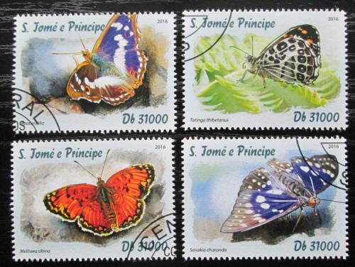 Poštovní známky Svatý Tomáš 2016 Asijští motýli Mi# 6751-54 Kat 12€