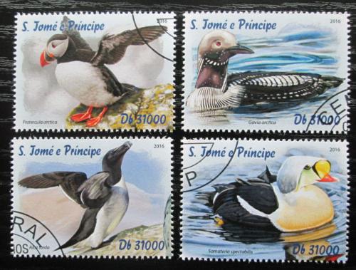 Poštovní známky Svatý Tomáš 2016 Arktiètí ptáci Mi# 6796-99 Kat 12€
