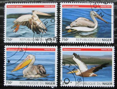 Poštovní známky Niger 2015 Pelikáni Mi# 3779-82 Kat 12€