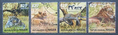 Poštovní známky Niger 2015 Koèkovité šelmy Mi# 3490-93 Kat 13€