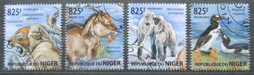 Poštovní známky Niger 2015 Pravìká fauna Mi# 3460-63 Kat 13€
