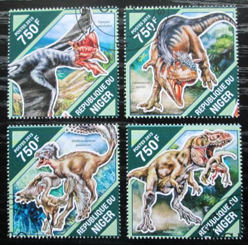 Poštovní známky Niger 2015 Dinosauøi Mi# 3877-80 Kat 12€