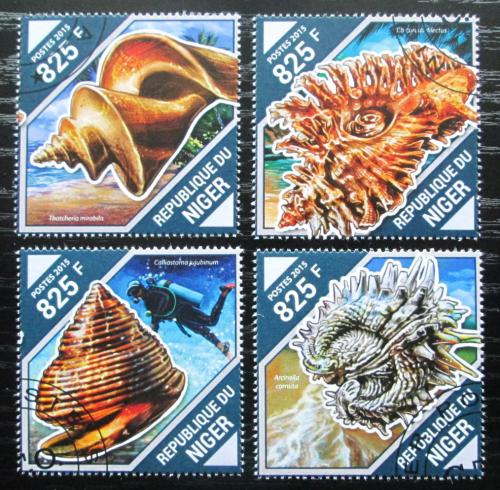 Poštovní známky Niger 2015 Mušle Mi# 3867-70 Kat 13€
