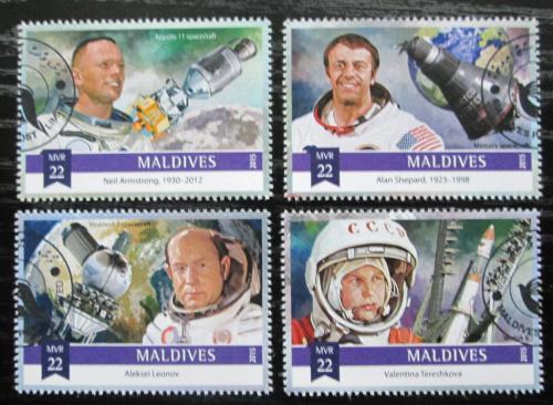 Poštovní známky Maledivy 2015 Kosmonauti Mi# 5860-63 Kat 11€