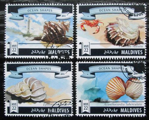 Poštovní známky Maledivy 2015 Mušle Mi# 5835-38 Kat 11€