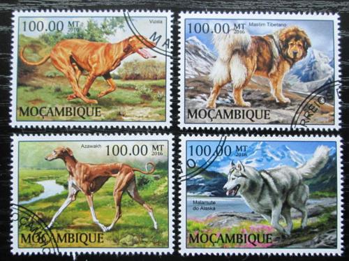 Poštovní známky Mosambik 2016 Psi Mi# 8939-42 Kat 22€