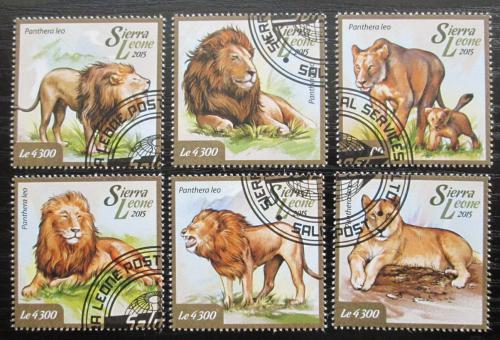 Poštovní známky Sierra Leone 2015 Lvi Mi# 6058-63 Kat 11.50€