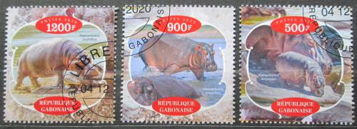 Poštovní známky Gabon 2020 Hroši Mi# N/N