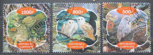 Poštovní známky Gabon 2020 Sovy Mi# N/N