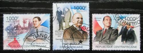 Poštovní známky SAR 2011 Francouzští prezidenti Mi# 3156-58 Kat 12€