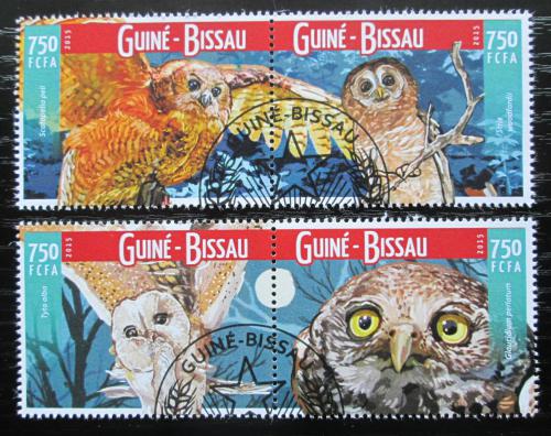 Poštovní známky Guinea-Bissau 2015 Sovy Mi# 8254-57 Kat 11€