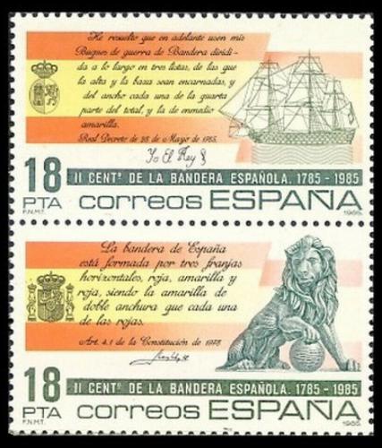 Poštovní známky Španìlsko 1985 Státní symboly Mi# 2674-75