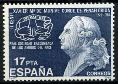 Poštovní známka Španìlsko 1985 Xavier María de Munibe e Idiáquez Mi# 2708
