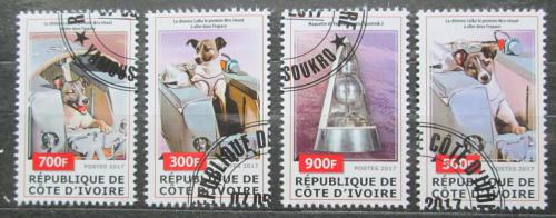 Poštovní známky Pobøeží Slonoviny 2017 Sovìtský prùzkum vesmíru Mi# N/N