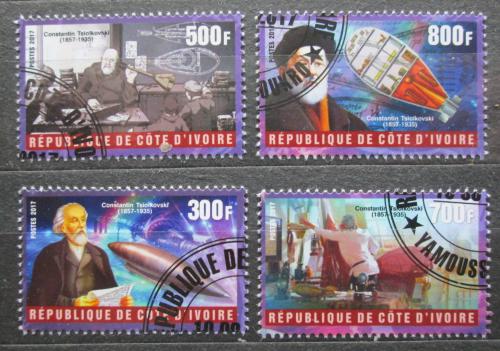Poštovní známky Pobøeží Slonoviny 2017 Konstantin Eduardoviè Ciolkovskij Mi# N/N