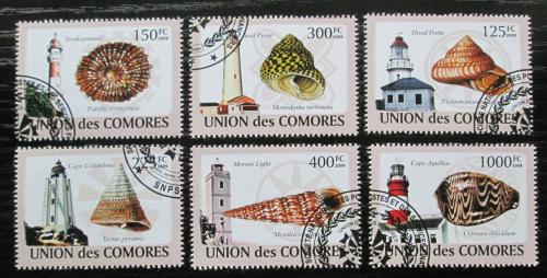 Poštovní známky Komory 2009 Mušle a majáky Mi# 2086-91 Kat 11€