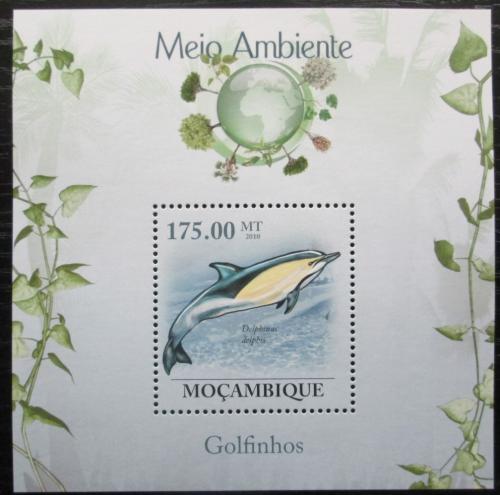 Poštovní známka Mosambik 2010 Delfín obecný Mi# Block 311 Kat 10€