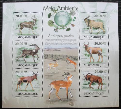 Poštovní známky Mosambik 2010 Antilopy a gazely Mi# 3554-59