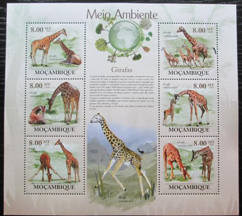 Poštovní známky Mosambik 2010 Žirafy Mi# 3530-35