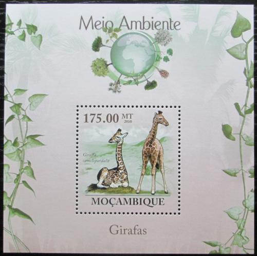 Poštovní známka Mosambik 2010 Žirafy Mi# Block 298 Kat 10€