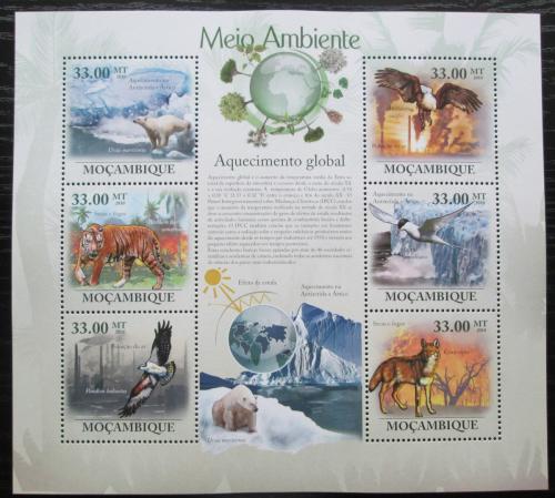 Poštovní známky Mosambik 2010 Fauna a globální oteplování Mi# 3644-49 Kat 10€