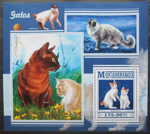 Poštovní známka Mosambik 2015 Koèky Mi# Block 1045 Kat 10€ 