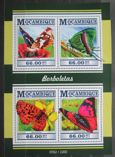 Poštovní známky Mosambik 2015 Motýli Mi# 8144-47 Kat 15€