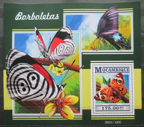 Poštovní známka Mosambik 2015 Motýli Mi# Block 1069 Kat 10€