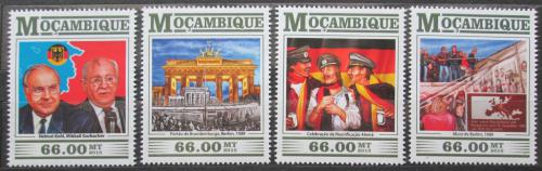Poštovní známky Mosambik 2015 Znovusjednocení Nìmecka Mi# 8254-57 Kat 15€