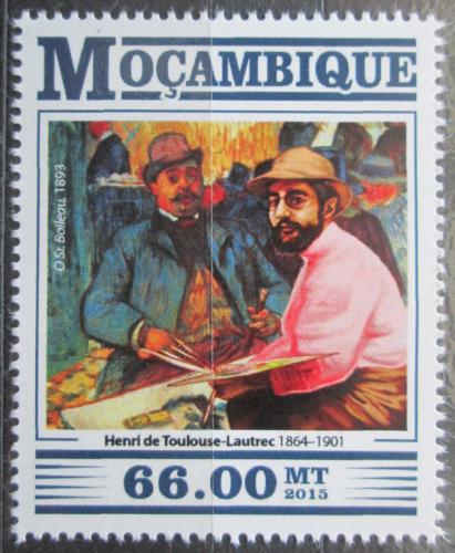 Potovn znmka Mosambik 2015 Umn, Toulouse-Lautrec Mi# 8214 - zvtit obrzek