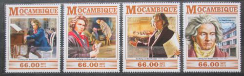 Potovn znmky Mosambik 2015 Ludwig van Beethoven Mi# 8089-92 Kat 15 - zvtit obrzek