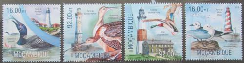 Poštovní známky Mosambik 2013 Vodní ptáci a majáky Mi# 6677-80 Kat 13€