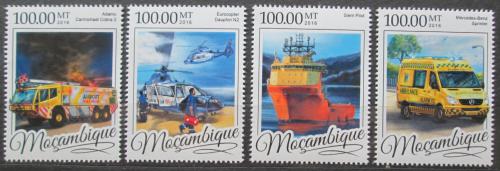 Poštovní známky Mosambik 2016 Záchranáøi Mi# 8639-42 Kat 22€