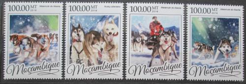Poštovní známky Mosambik 2016 Tažní psi Mi# 8619-22 Kat 22€