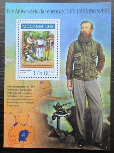 Poštovní známka Mosambik 2014 John Hanning Speke, cestovatel Mi# Block 861 Kat 10€