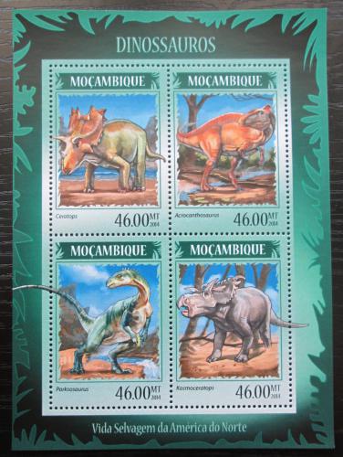 Poštovní známky Mosambik 2014 Dinosauøi Mi# 7255-58 Kat 11€
