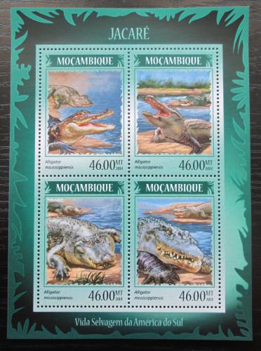 Poštovní známky Mosambik 2014 Krokodýli Mi# 7265-68 Kat 11€