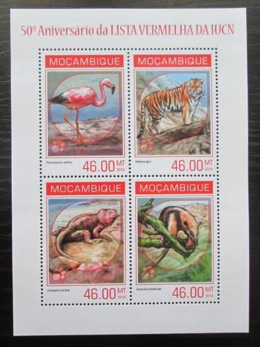 Poštovní známky Mosambik 2014 Ohrožená fauna Mi# 7185-88 Kat 11€