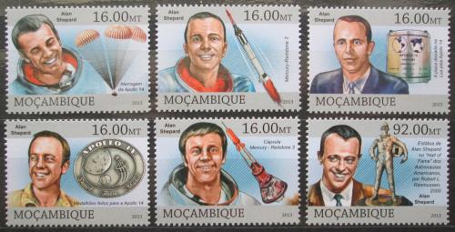Poštovní známky Mosambik 2013 Alan Shepard, kosmonaut Mi# 6616-21 Kat 10€