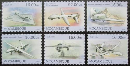 Poštovní známky Mosambik 2013 Bezpilotní letadla Mi# 6602-07 Kat 10€